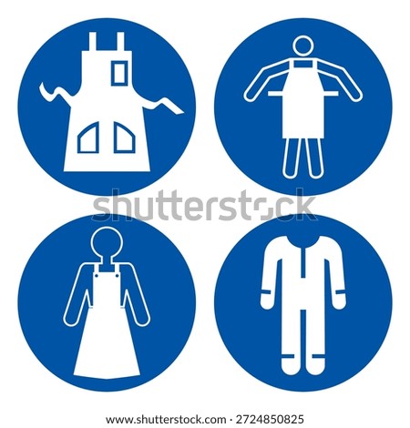 Apron Set Symbol Sign, Vector Illustration, Isolate On White Background Label.EPS10
