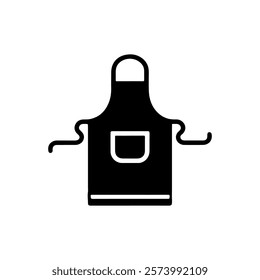 Apron silhouette icon vector design.