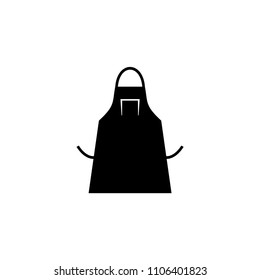 Apron silhouette vector icon