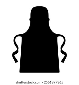 Apron silhouette vector icon sign symbol illustration design.
