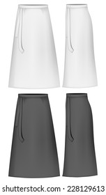 Apron skirt. Vector illustration.