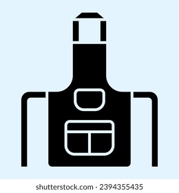 Apron solid icon. Cooker garment clothes with pockets. Home-style kitchen vector design concept, glyph style pictogram on white background, use for web and app. Eps 10