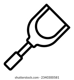 Apron spatula icon outline vector. Cooking bbq. Roast whip