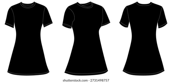 Avental com T-Shirt Mockup Modelo Vetor