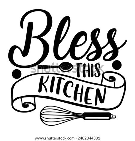 Apron typography Black Glyph Style vector