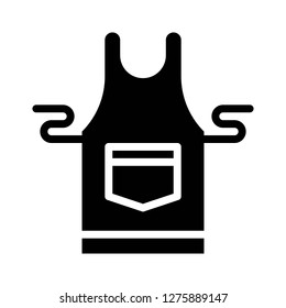 Apron vector, Barbecue related solid design icon