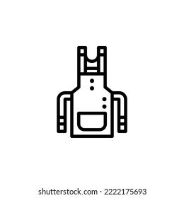apron vector icon. bakery icon outline style. perfect use for logo, presentation, website, and more. simple modern icon design line style
