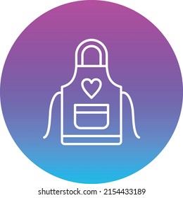 Apron vector icon. Can be used for printing, mobile and web applications.