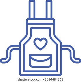 Apron vector icon. Can be used for printing, mobile and web applications.