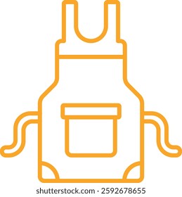 Apron vector icon. Can be used for printing, mobile and web applications.