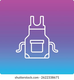 Ícone do vetor de avental. Pode ser usado para impressão, aplicativos móveis e da Web.