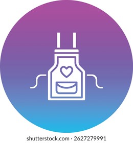 Apron vector icon. Can be used for printing, mobile and web applications.