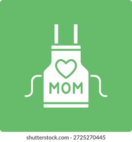 Icono de Vector de delantal. Se puede utilizar para aplicaciones de impresión, móviles y de Web.