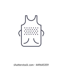 Apron Vector icon, Chef clothes illustration