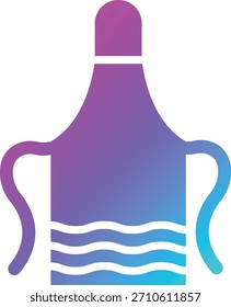 Ilustração de design de ícone de vetor de avental