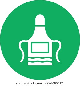 Ilustración de diseño de icono de Vector de delantal