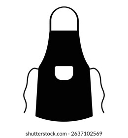 Apron vector icon design. Silhouette of apron symbol and sign. Apron symbol design for mobile concept, logo and web design. Vector illustration.