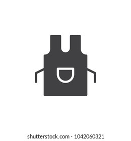 Apron vector icon. filled flat sign for mobile concept and web design. Kitchen pinafore simple solid icon. Symbol, logo illustration. Pixel perfect vector graphics