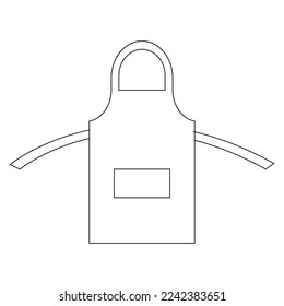 Apron vector icon illustration symbol design background
