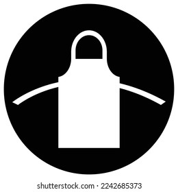 Fondo de diseño del símbolo de la ilustración del icono del vector de Apron