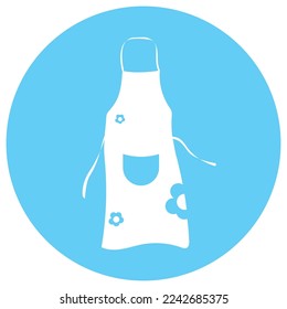 Apron-Vektorsymbol, Symbol für Design-Hintergrund