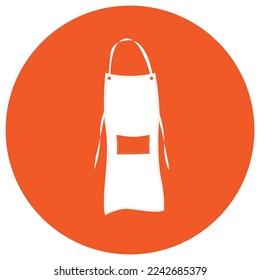 Apron-Vektorsymbol, Symbol für Design-Hintergrund
