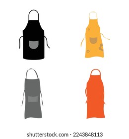 Fondo de diseño del símbolo de la ilustración del icono del vector de Apron
