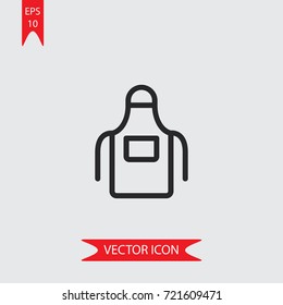 Apron vector icon, illustration symbol