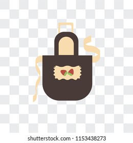 Apron vector icon isolated on transparent background, Apron logo concept