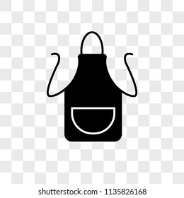 Apron vector icon on transparent background, Apron icon