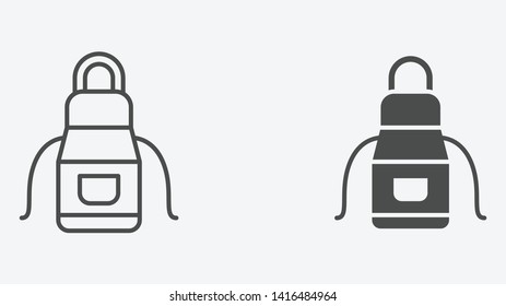 Apron vector icon sign symbol