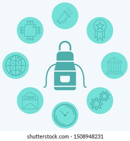Apron vector icon sign symbol