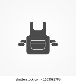 Apron vector icon sign symbol