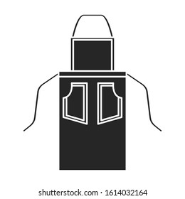 Apron vector icon.Black vector icon isolated on white background apron.
