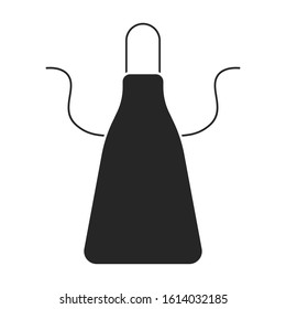 Apron vector icon.Black vector icon isolated on white background apron.
