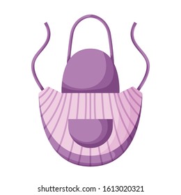 Apron vector icon.Cartoon vector icon isolated on white background apron .