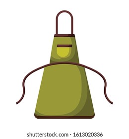Apron vector icon.Cartoon vector icon isolated on white background apron .