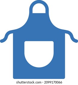 apron vector illustration isolated on a transparent background . glyph vector icons for concept or web graphics.