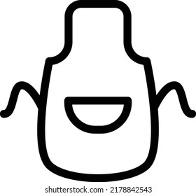 apron Vector illustration on a transparent background.Premium quality symmbols.Stroke vector icon for concept and graphic design.