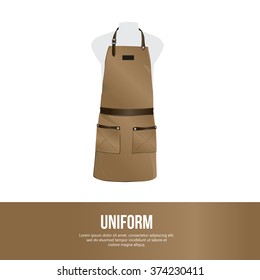 apron vector isolated, chef apron 