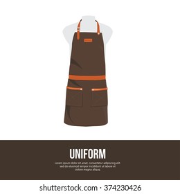 apron vector isolated, chef apron 