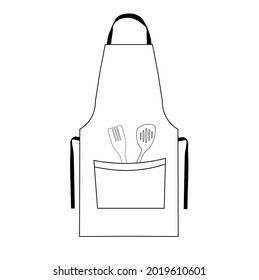 Apron Vector Stock Illustration Doodle Black Stock Vector (Royalty Free ...