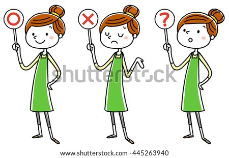 Apron women: Answer correct incorrect