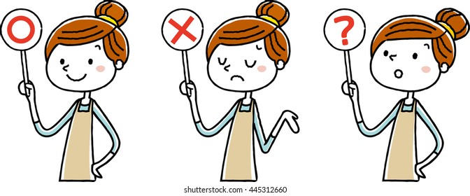 Apron women: answer correct answer wrong answers