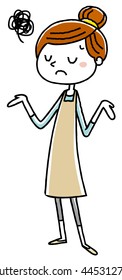 Apron women: trouble