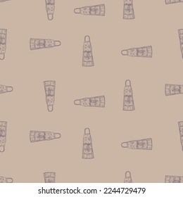 Aprons engraved seamless pattern. Vintage background for kitchen in hand drawn style.