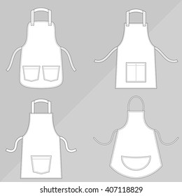 Aprons with outsets and pockets