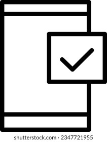 Aproved Communication Interaction Outline Icon
