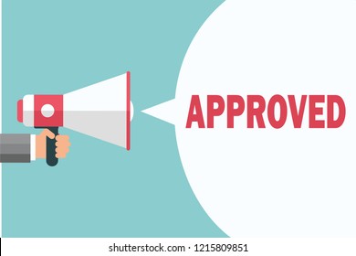 APROVED IN FLAT STYLE