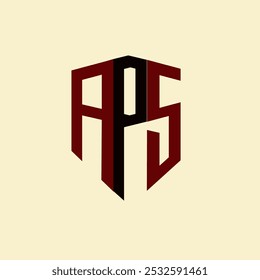 APS creative minimalist letter logo. APS unique vector initials alphabet letter logo design
